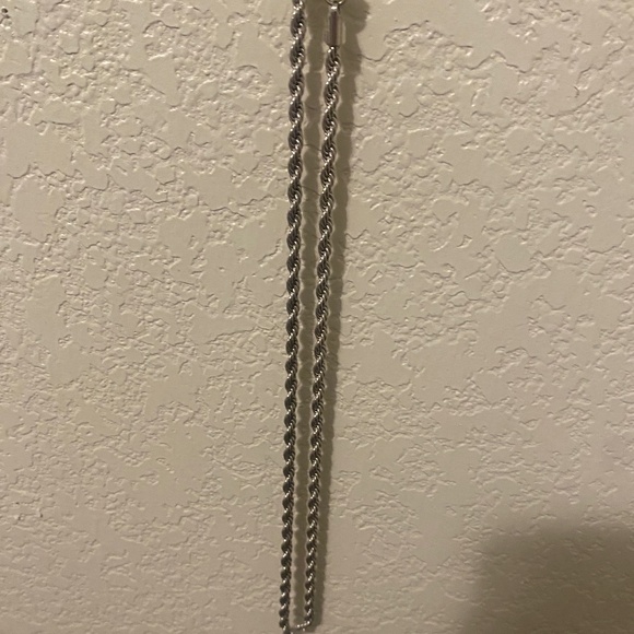 White Gold Rope Chain - Picture 1 of 2